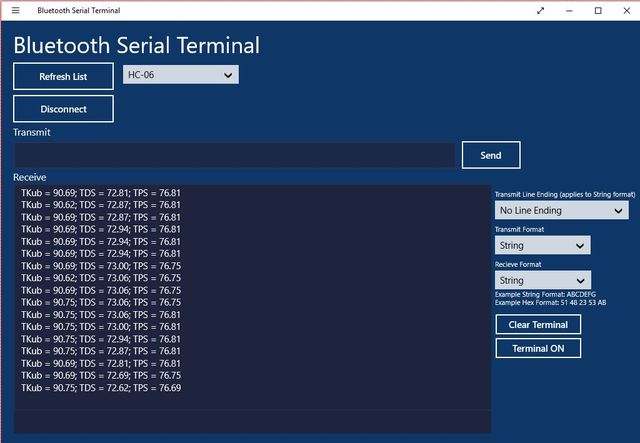 блютуз терминал для windows10